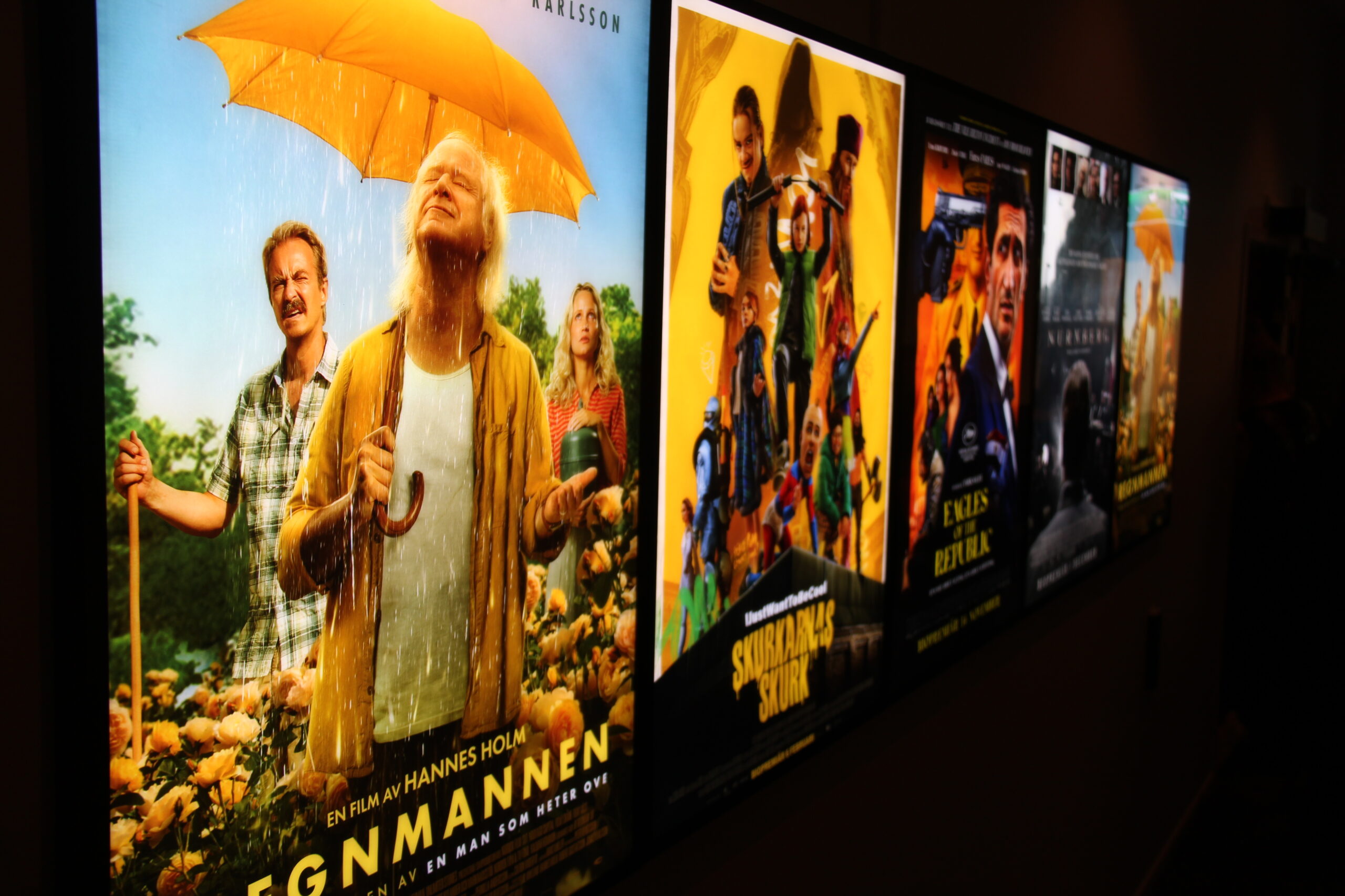 Filmaffish på Regnmannen'