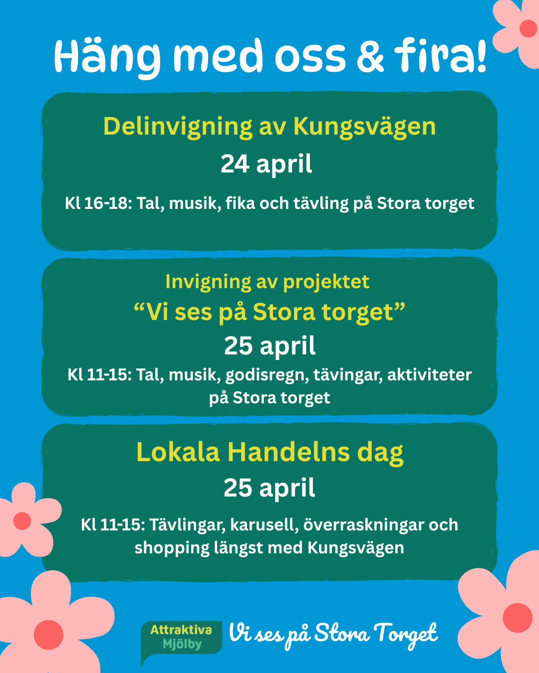 Programblad fredag och kördag vecka 17